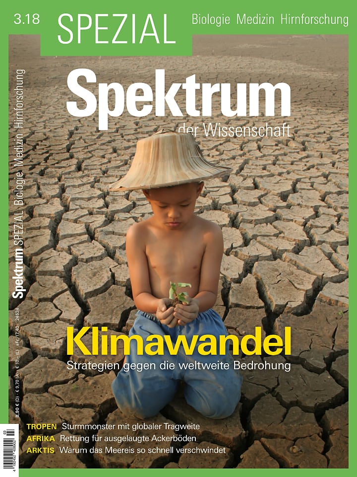   Heftcover Spektrum der Wissenschaft Special biology - Medicine - Brain Research 3/2018 Climate change 