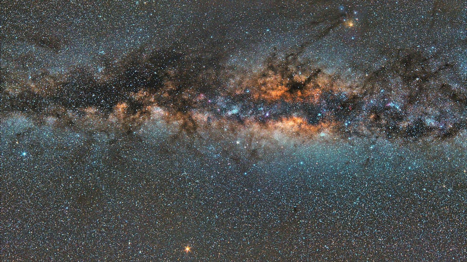 Milchstraße über Namibia Spektrum Der Wissenschaft