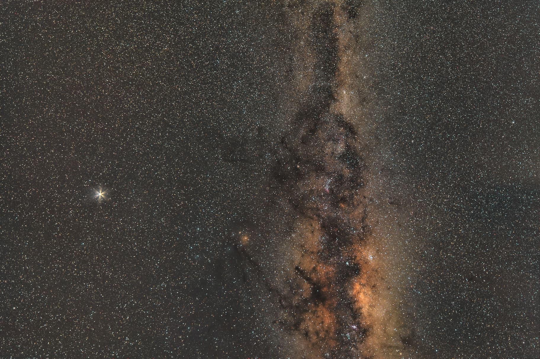 Milchstraße über Namibia Spektrum Der Wissenschaft