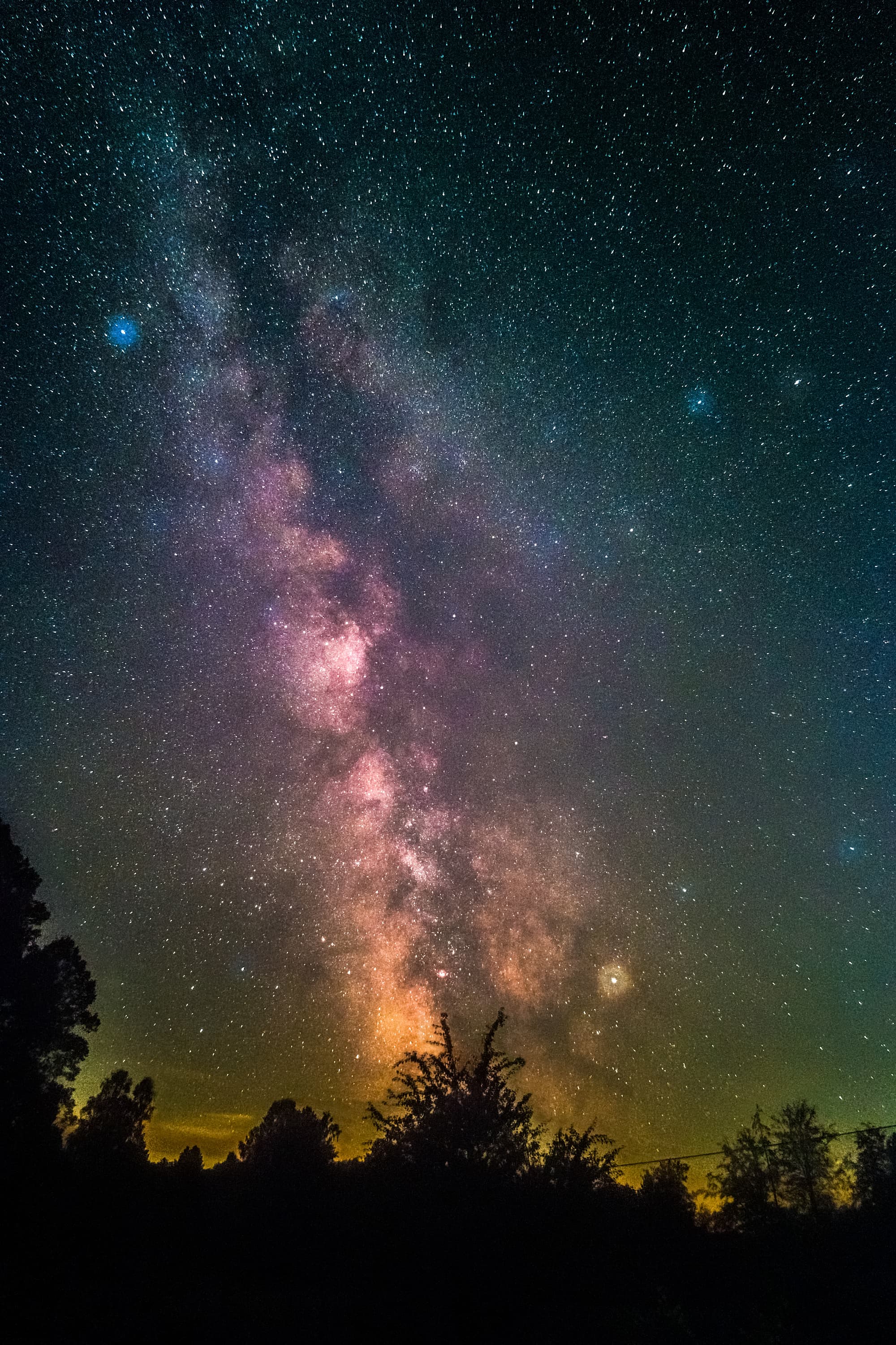 Milchstraße über Dem Pfälzerwald Spektrum Der Wissenschaft