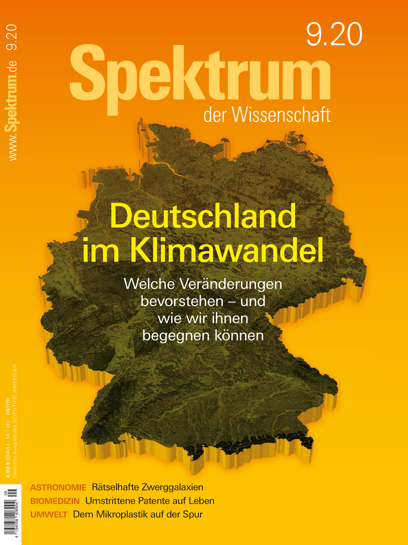 Spektrum der Wissenschaft 9/2020 Cover