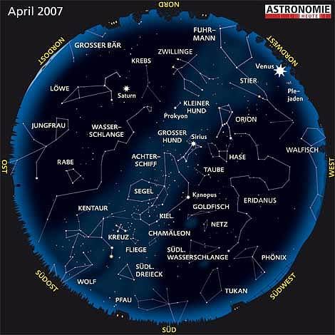 Der Sternenhimmel im April: Eine mittsommerliche Jagd