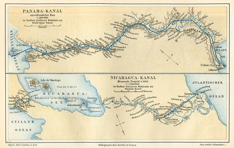 Wasserstrassen Seit Hundert Jahren Teilt Der Panamakanal Die Erde Spektrum Der Wissenschaft
